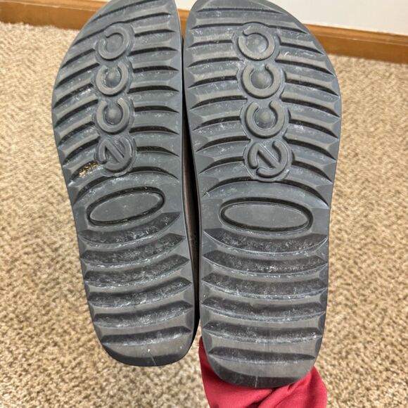 Ecco 2nd Cosmo Sandals Slide Brown Mens Size 45 / 11-11.5 - Picture 6 of 11